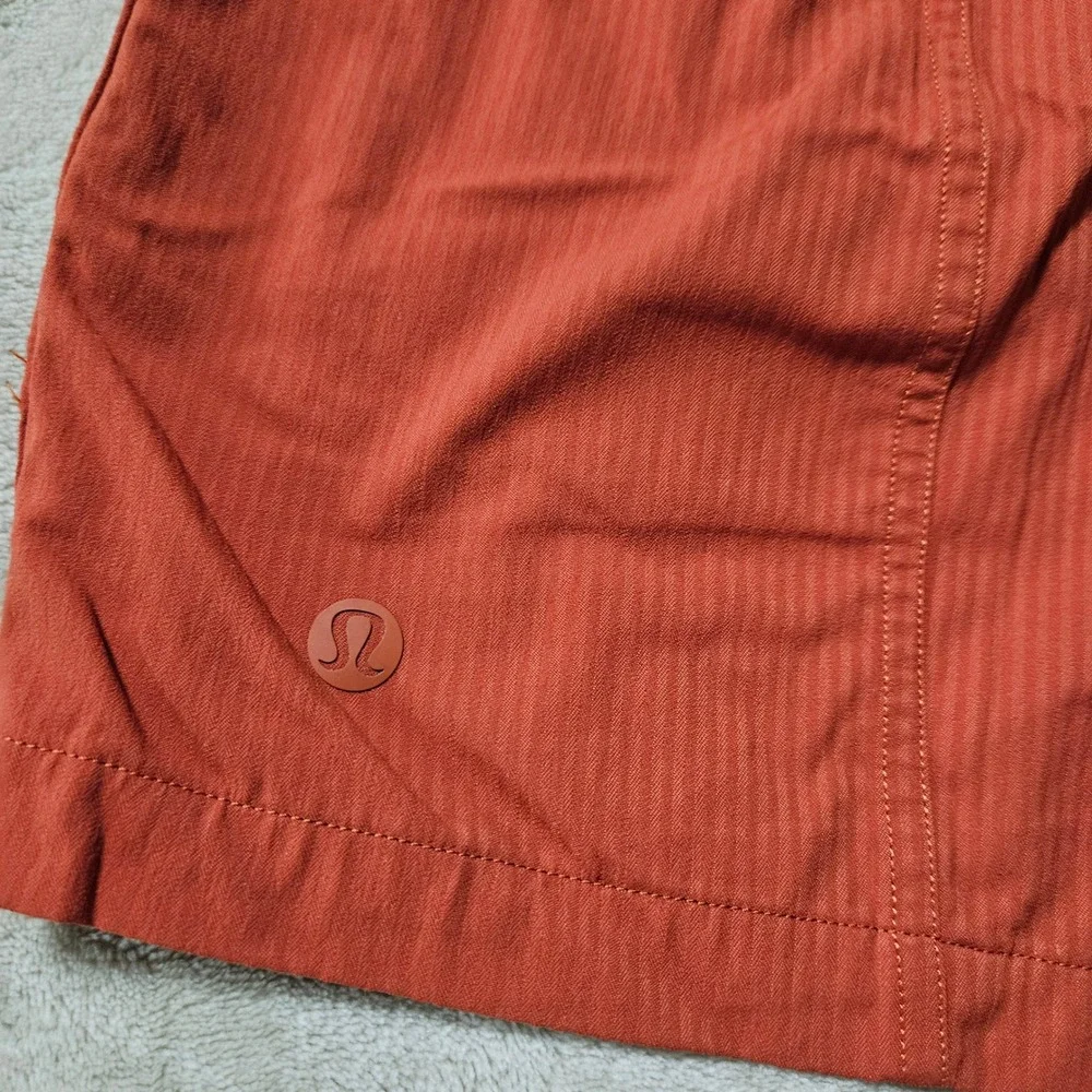 Lululemon Dance Studio Shorts Terracotta Rust Orange Athletic Shorts Size 6